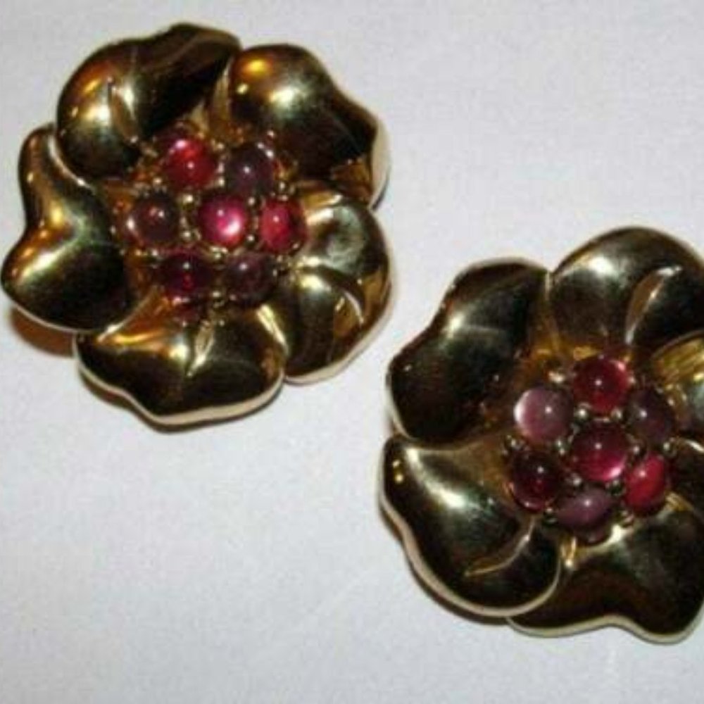 18 Kt Gold Plated Over Sterling Silver Massive Flo